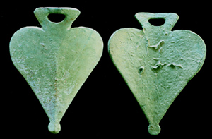 Harness Pendent, Heart-shaped, c. 1st Cent. Harness Pendent, Heart-shaped, c. 1st Cent.